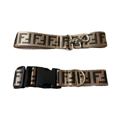 pink fendi dog collar